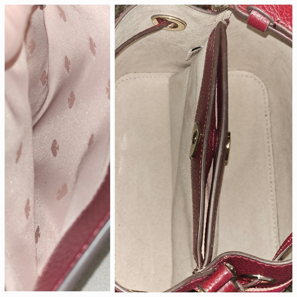 Kate Spade Pink and White Chevron Tote - Picture 15 of 16
